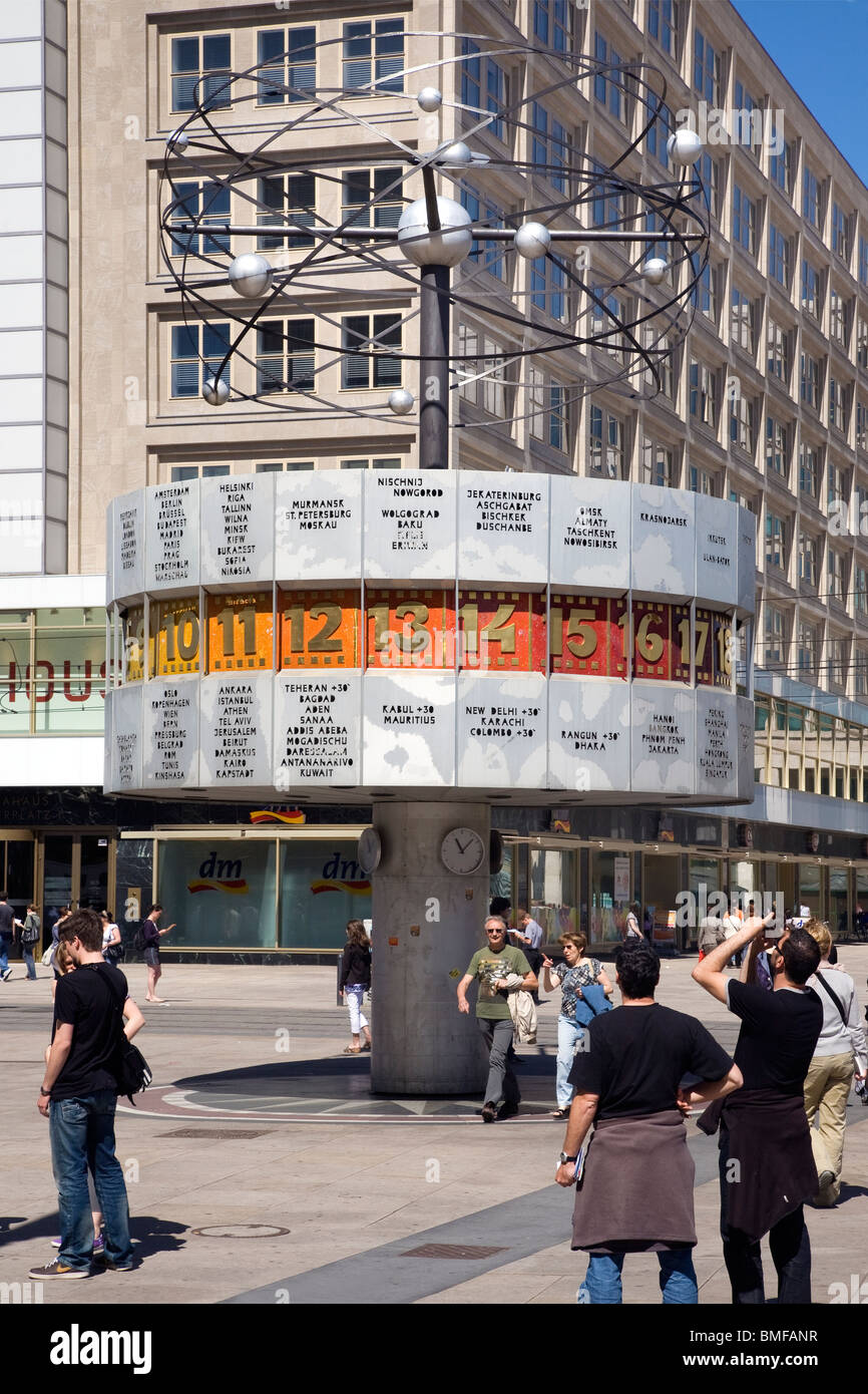 World Clock, Alexanderplatz, Berlin, Germany Stock Photo Alamy