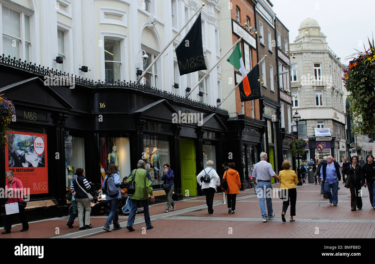 M&S Marks and Spencer store on Grafton Street Dublin Ireland Stock