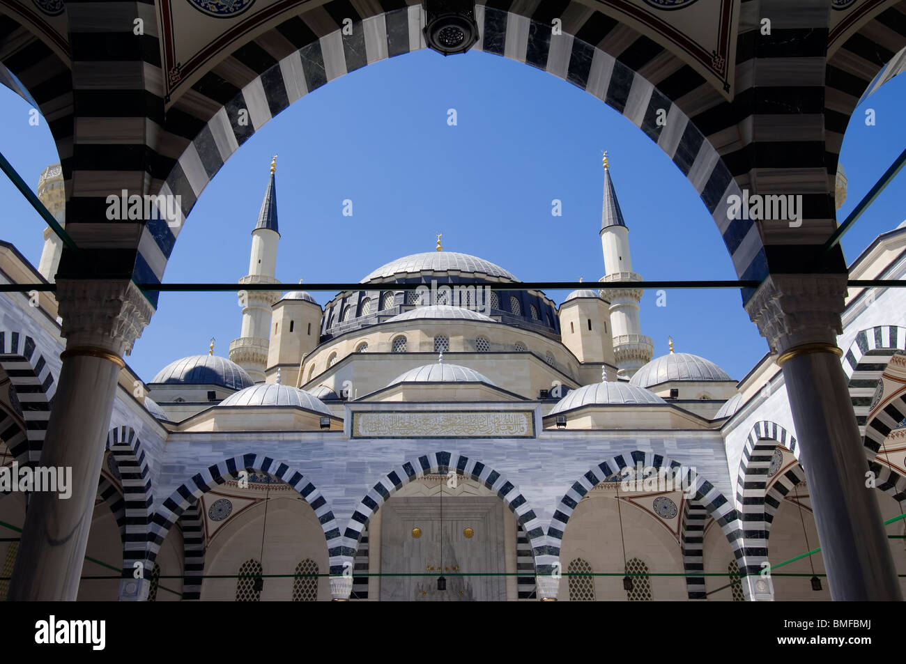 Ertogrul Gazi Mosque, Ashgabat, Turkmenistan Stock Photo