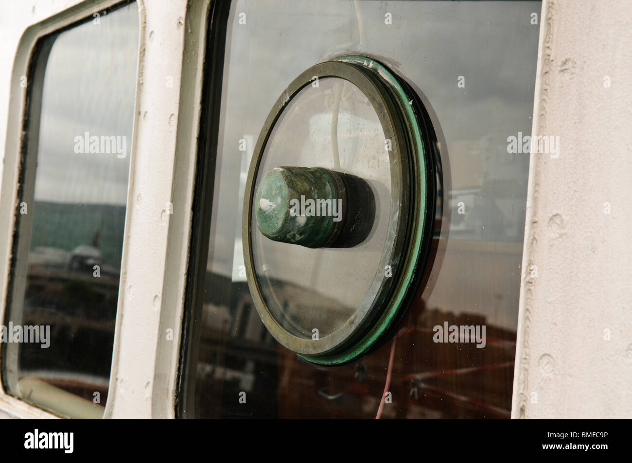 Clearview screen on a bridge window on a ship Stock Photo Alamy