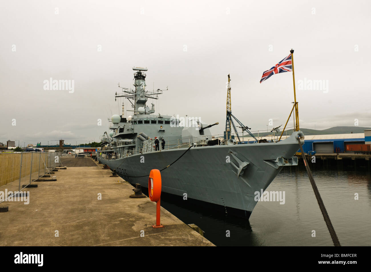 HMS Monmouth, a type 23 frigate within the Royal Navy Stock Photo