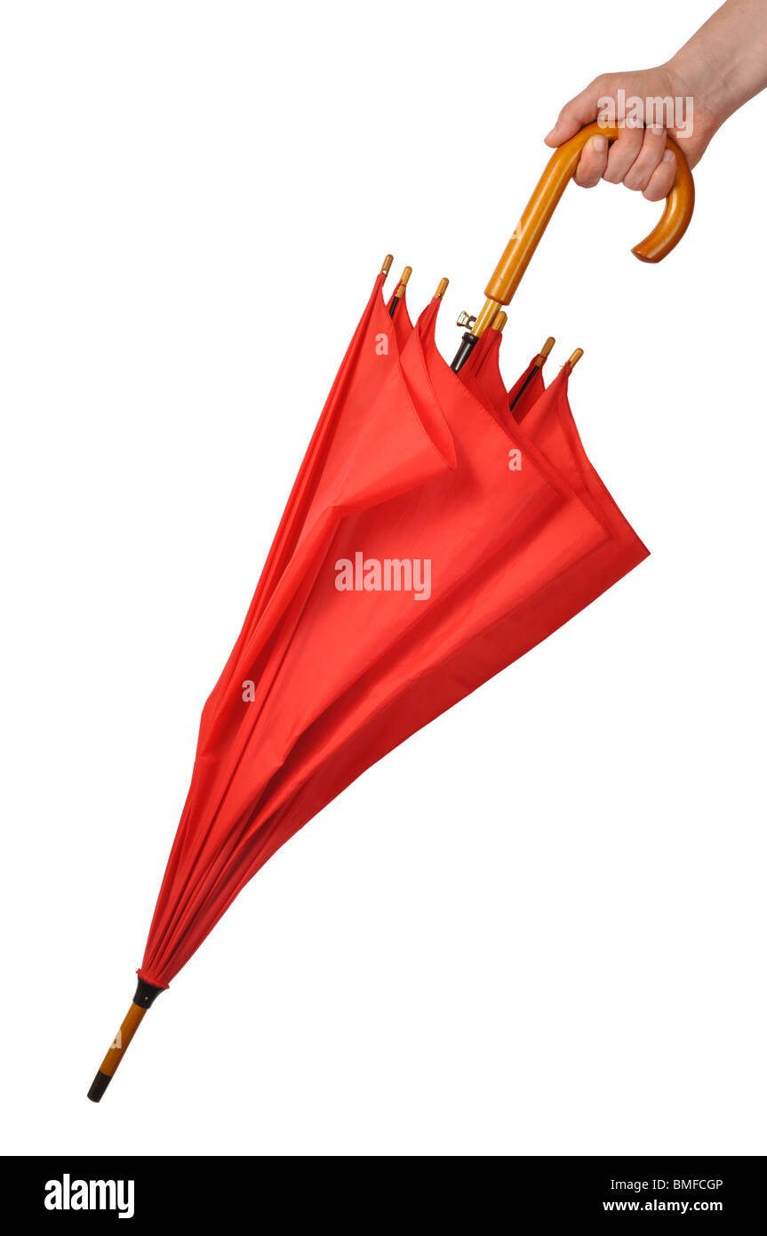 Red Umbrella Stock Photo