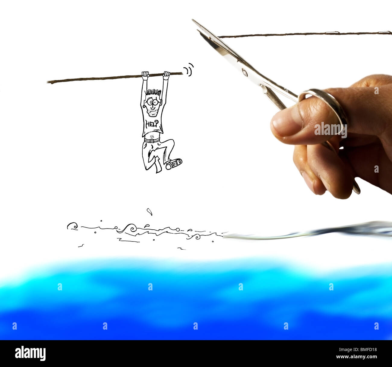 Cartoon scissors hi-res stock photography and images - Alamy