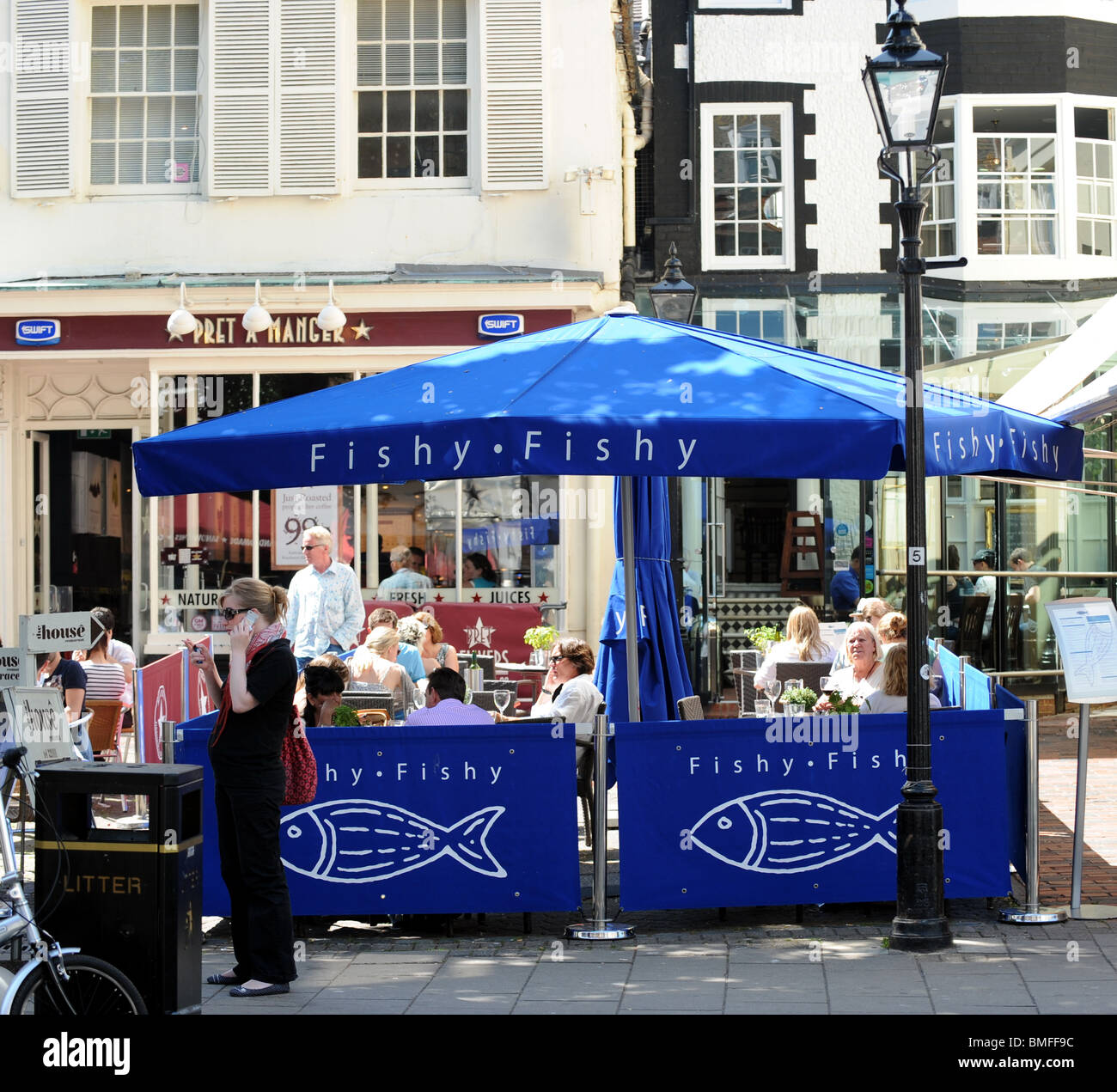 Fishy Fishy restaurant part owned by tv presenter Dermot O'leary in Brighton city centre UK which has since closed down - 2010 Stock Photo