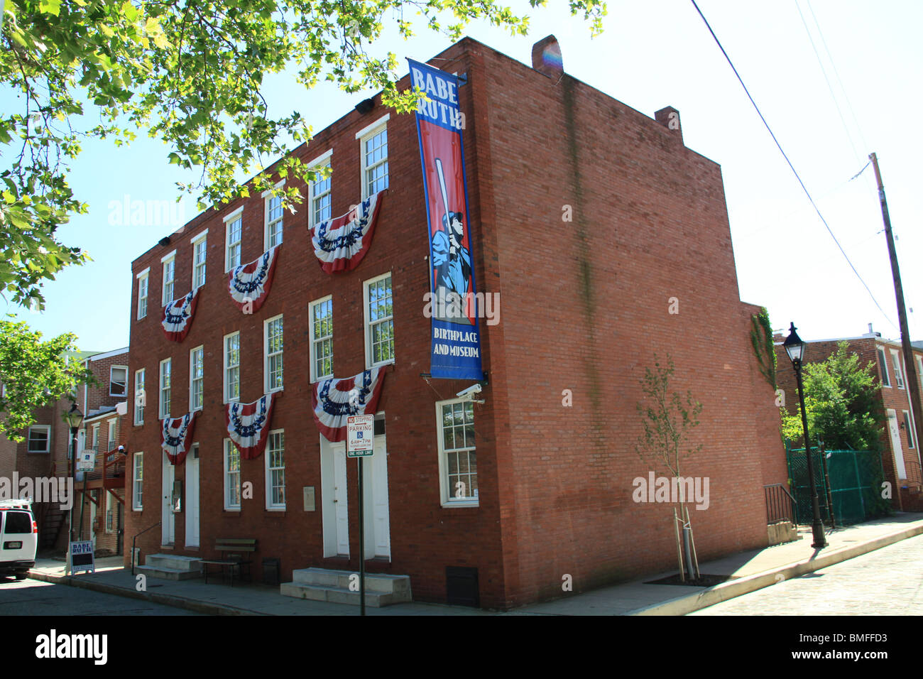 Babe Ruth's Birthplace, a museum in Baltimore, MD. Stock Photo