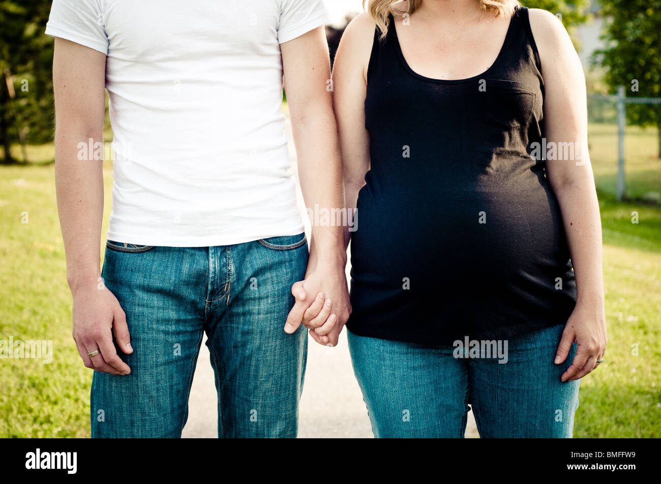 White woman pregnant black man hi-res stock photography and images - Alamy