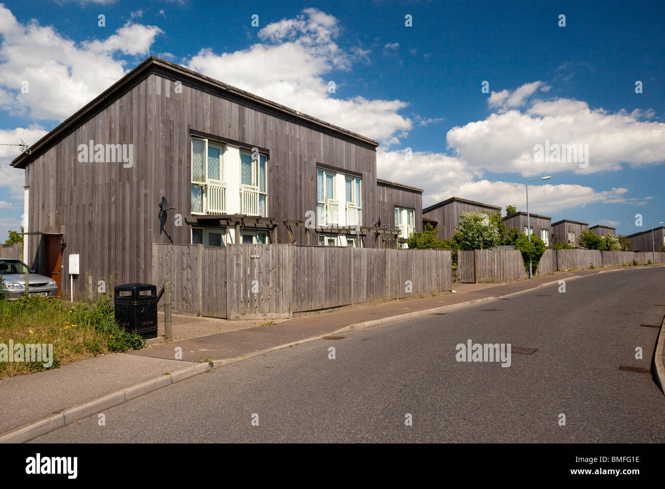 low cost housing in Jaywick Sands, Essex UK Stock Photo Alamy