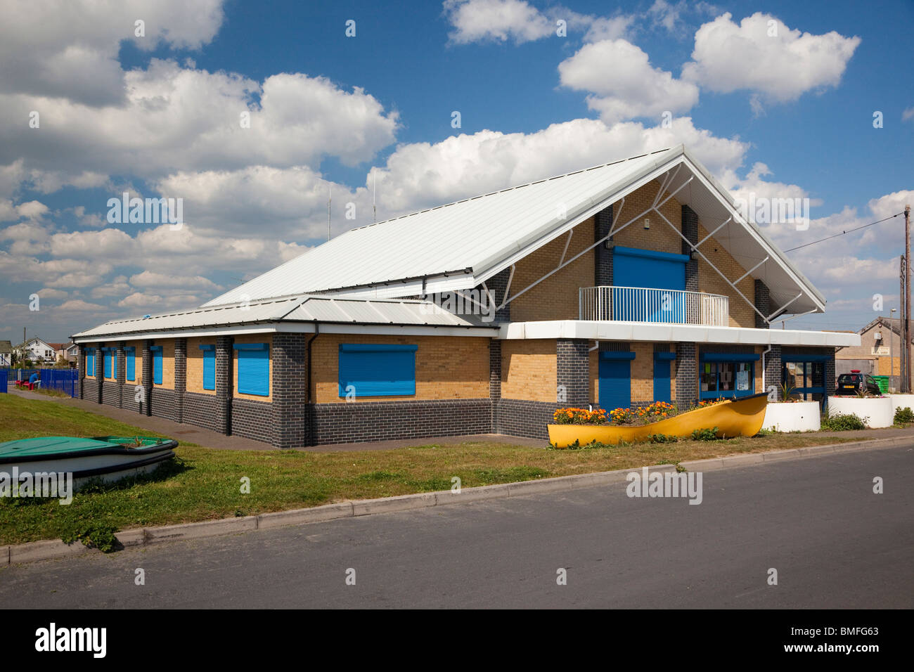 The new community centre in Jaywick, Essex, UK Stock Photo
