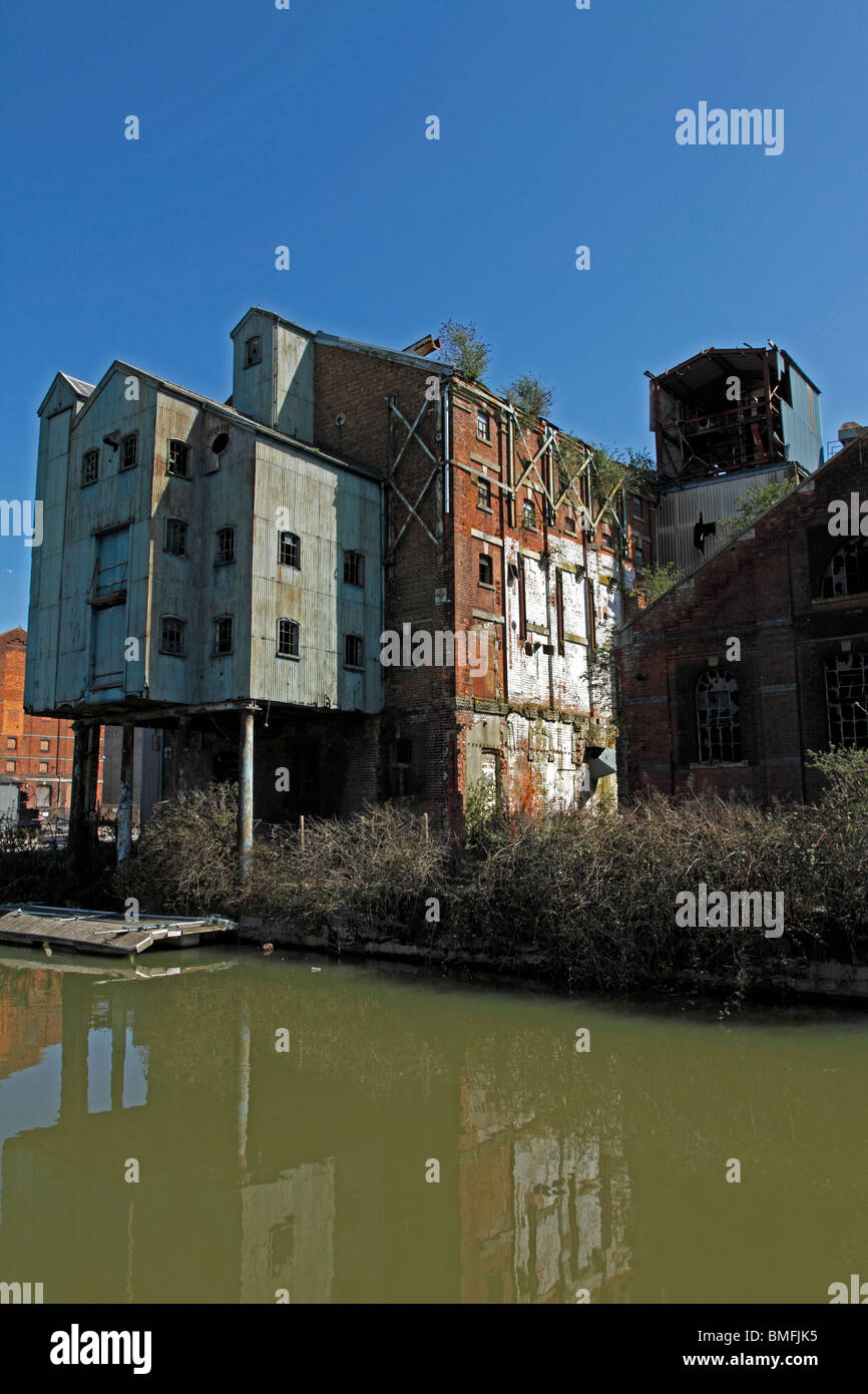 Old Warehouse Buildings At Gloucester Historic Docks Grain - 