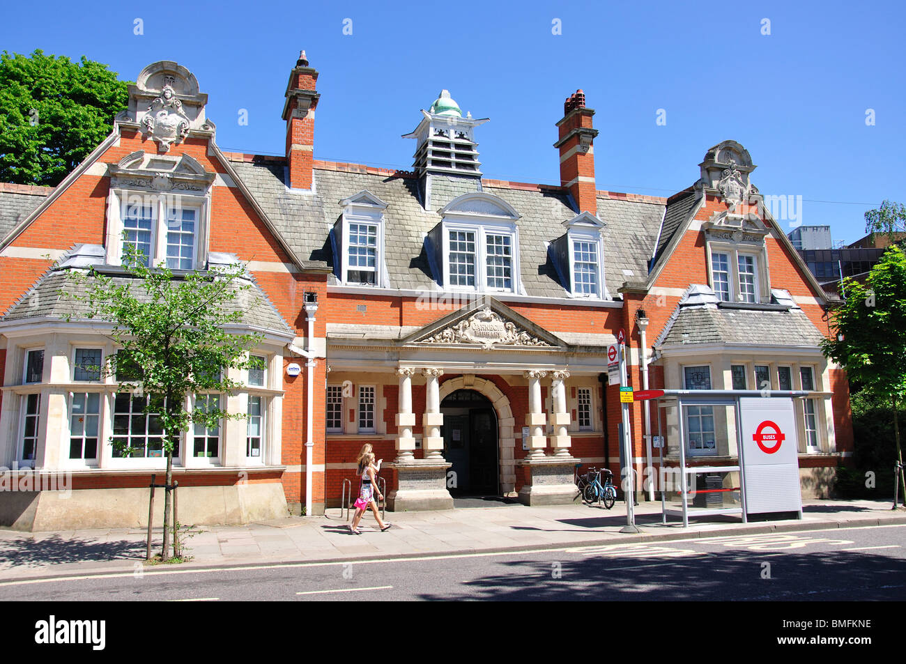 Carnegie Library, Herne Hill Road, Teddington, London Borough of Richmond upon Thames, Greater London, England, United Kingdom Stock Photo