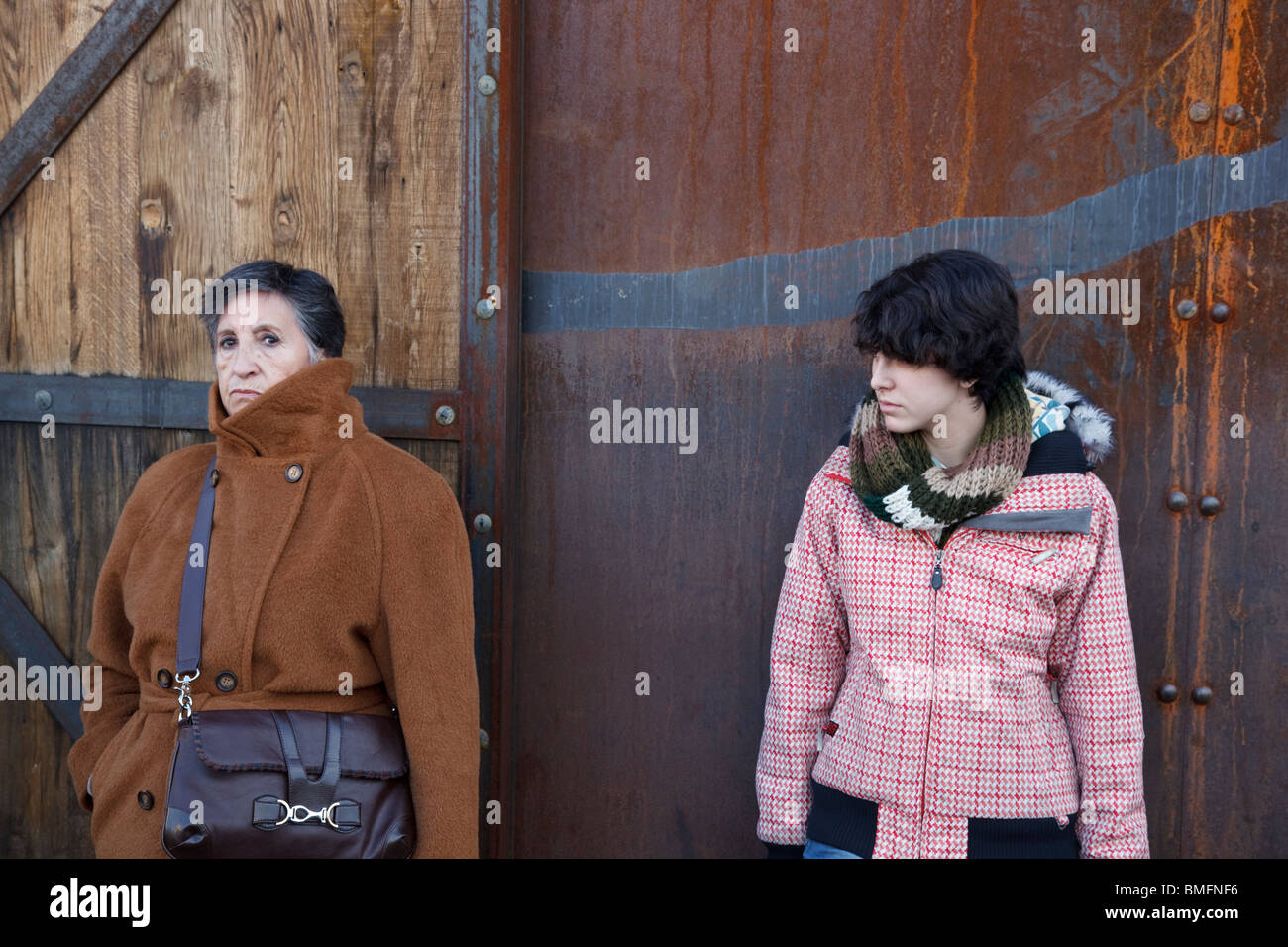 two waiting women Stock Photo - Alamy