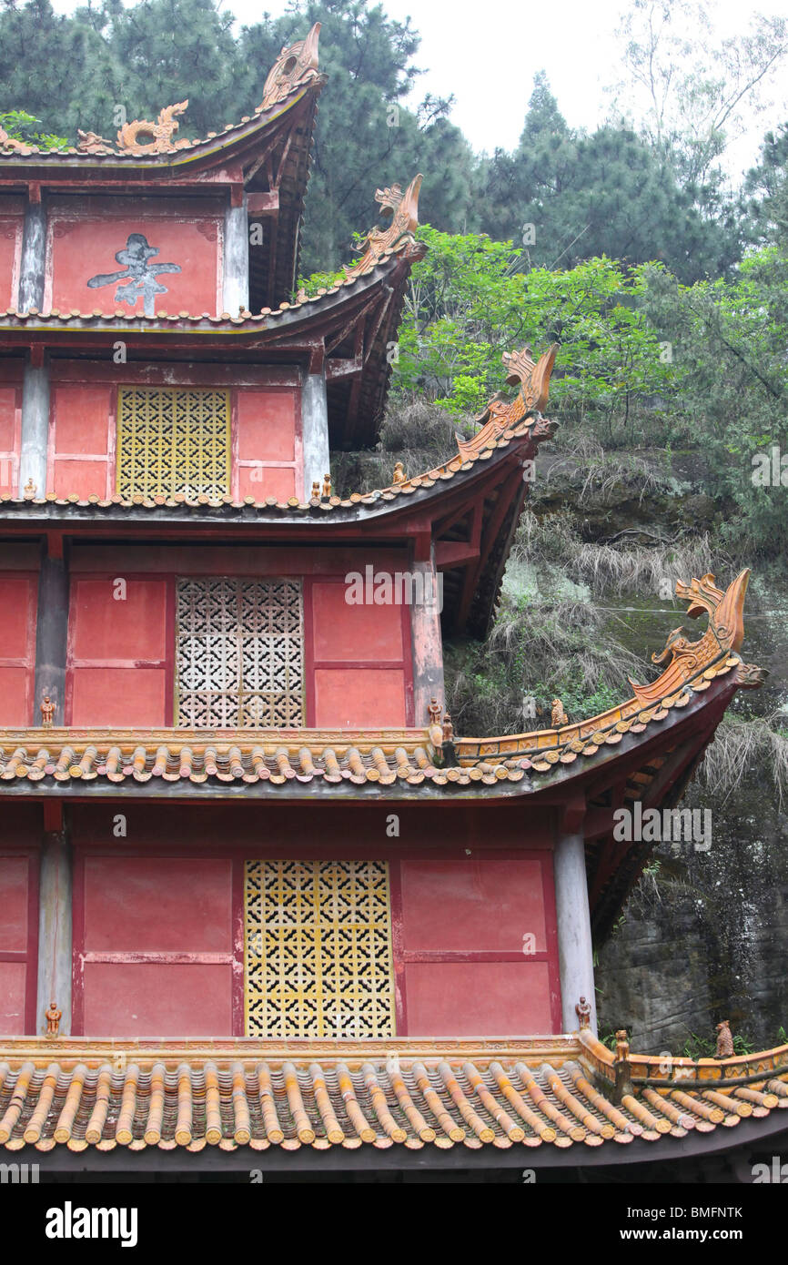 Dafo Temple, Dafo Scenic Area, Yuji Shan, Nanbu County, Nanchong, Sichuan Province, China Stock Photo