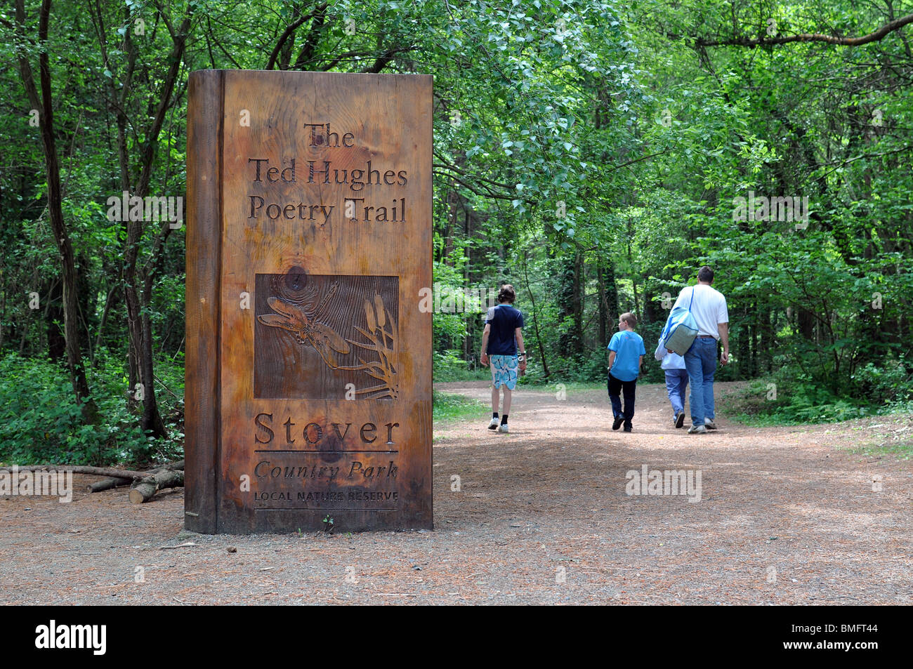 Ted Hughes trail at Stover Country Park, Newton Abbot, South Devon