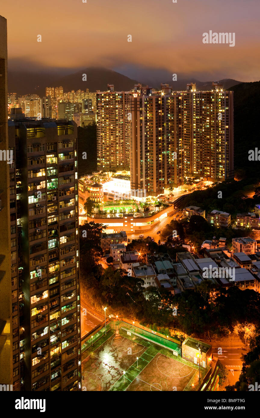 Magnificent view of Hong Kong at night, China Stock Photo - Alamy
