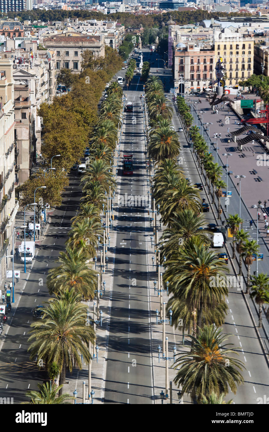 Barcelona - Passeig de Colom Stock Photo - Alamy