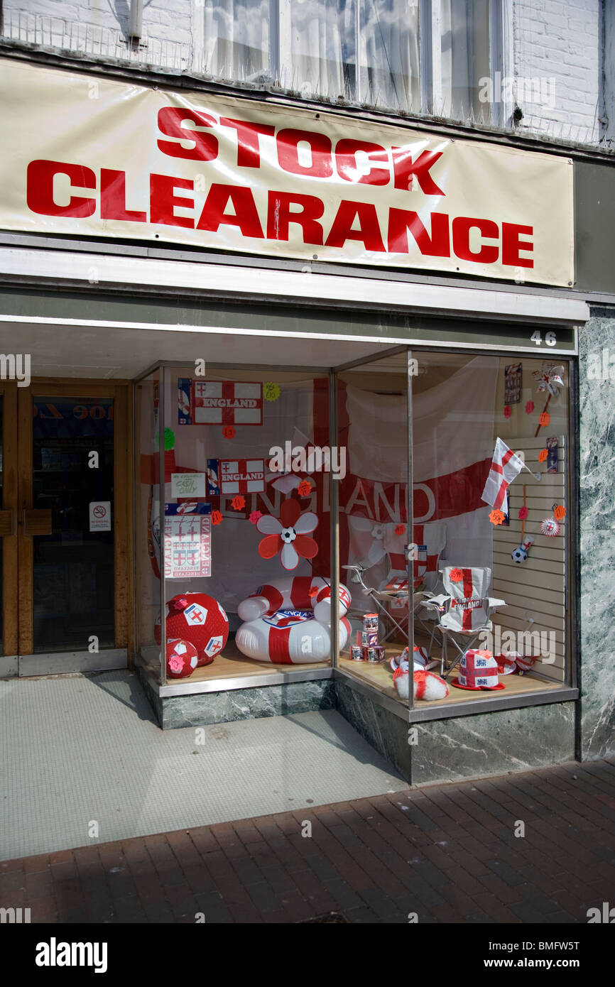 shop selling england world cup souvenirs Stock Photo Alamy