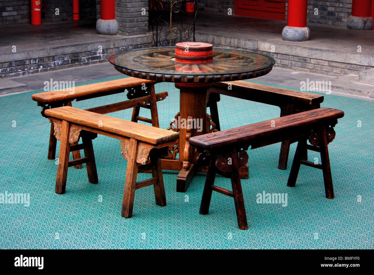 Traditional wooden chairs and table, Residence Of Chinese Cultural