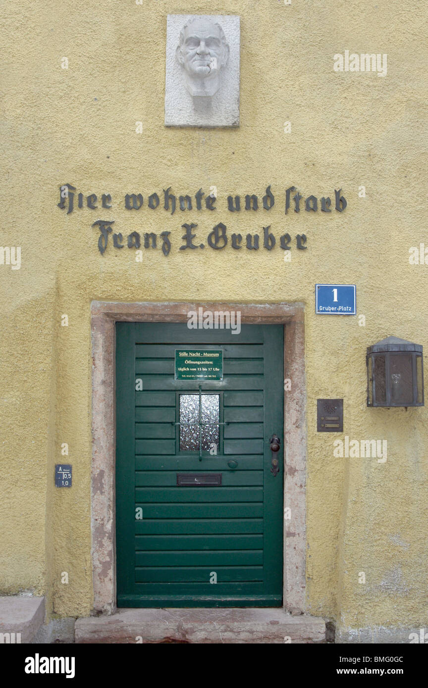 Franz Gruber House Hallein Stock Photo Alamy