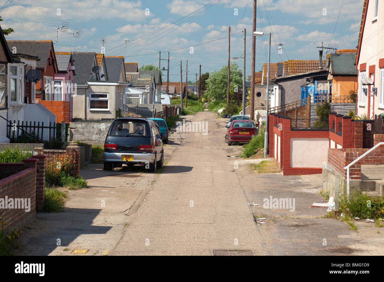 homes in Jaywick Sands in Essex, UK Stock Photo Alamy