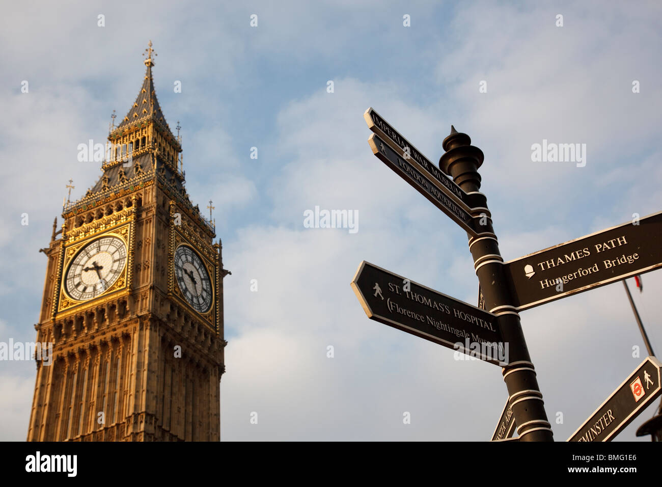 Big Ben clock tower of Palace of Westminster Stock Photo Alamy