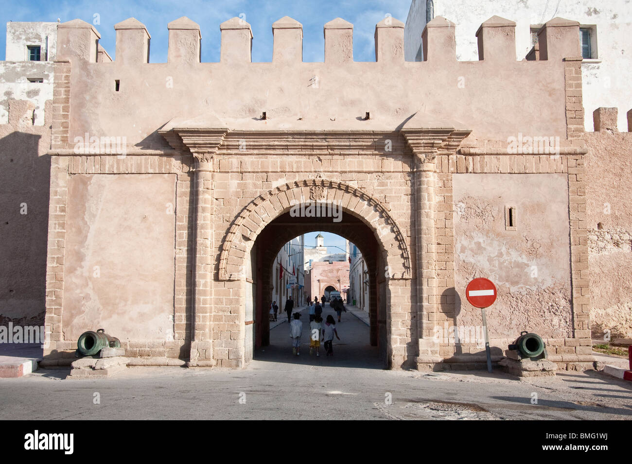 Bab Sba, entrance to Medina in Essaouira Stock Photo