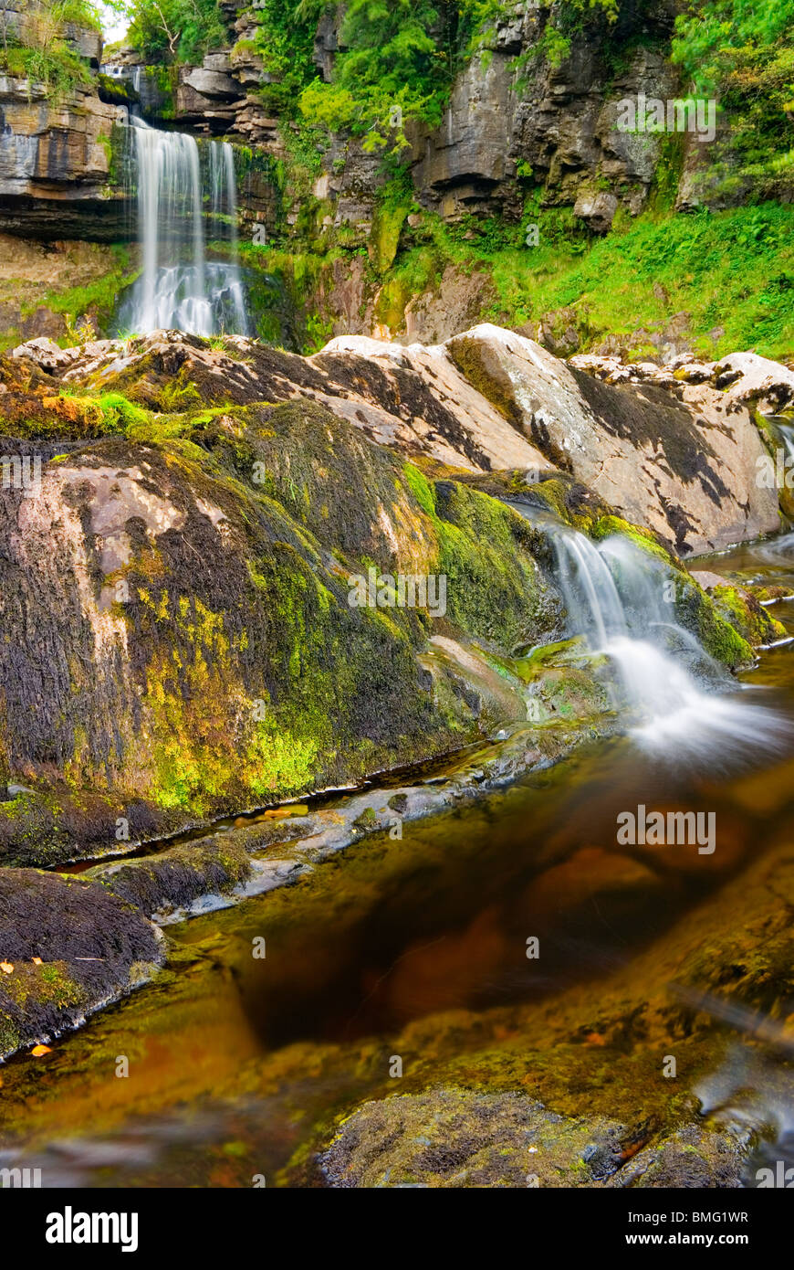 Thornton Force Waterfall, Ingleton, orkshire Dales National Park, UK England Stock Photo