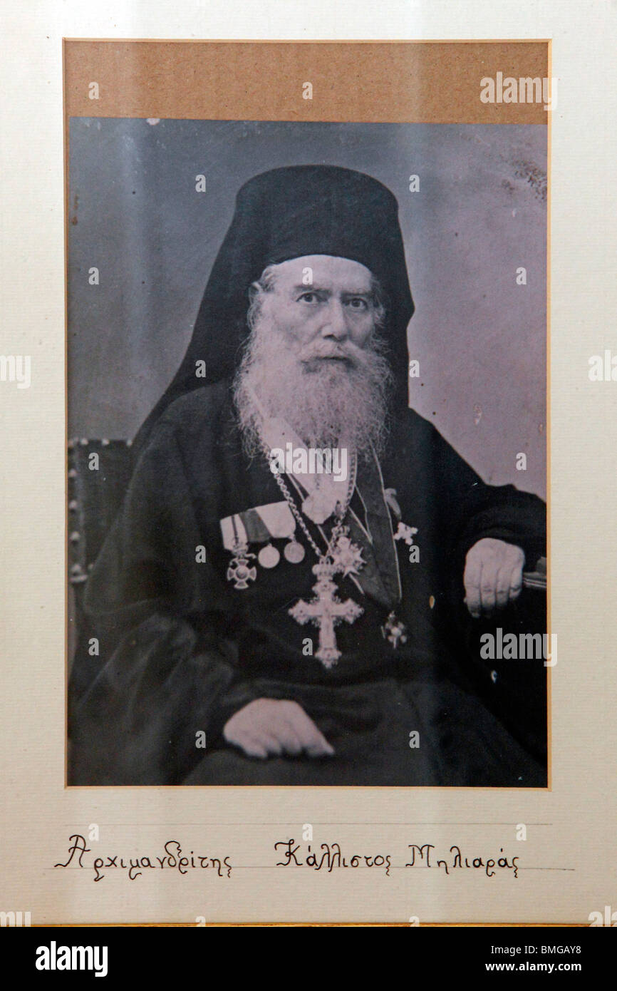 Israel,Jerusalem,St. Cross Monastery,Greek Orthodox Patriarchate,Archimandrite,old photographs Stock Photo