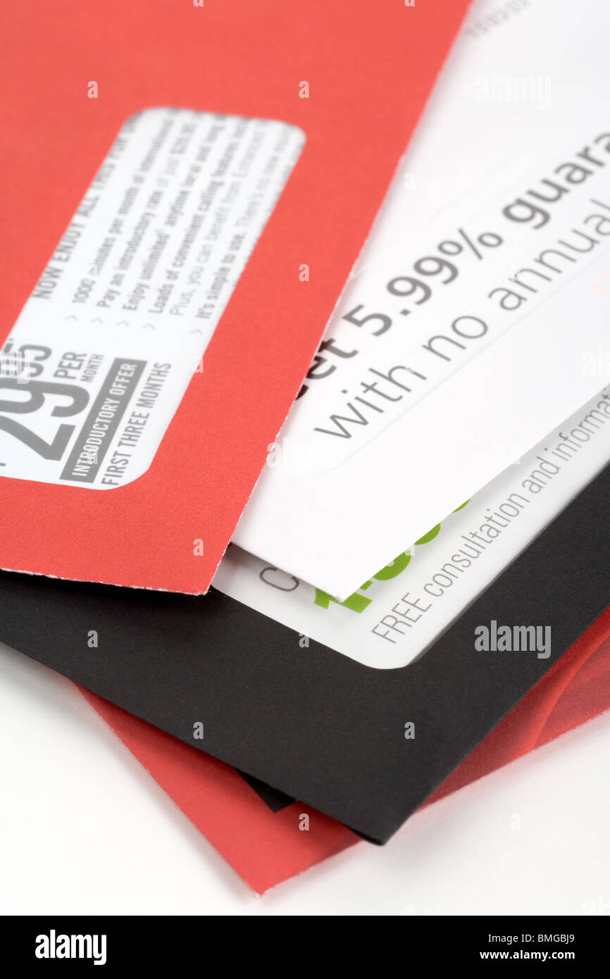 advertising mail for background, Business concept Stock Photo Alamy