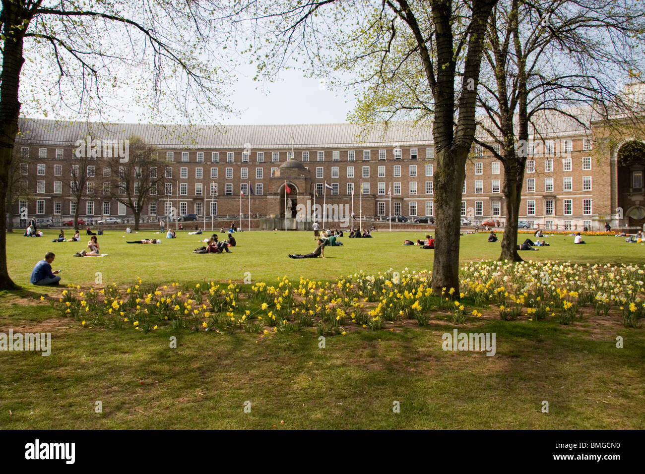 College Green, Bristol, UK in spring Stock Photo Alamy
