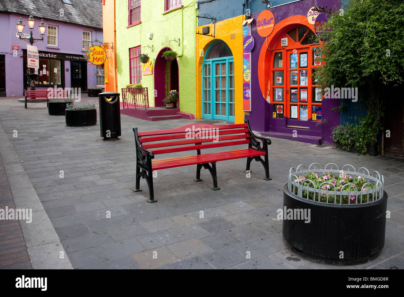 Colourful Street and Houses in Kinsale,County Cork, Ireland Stock Photo