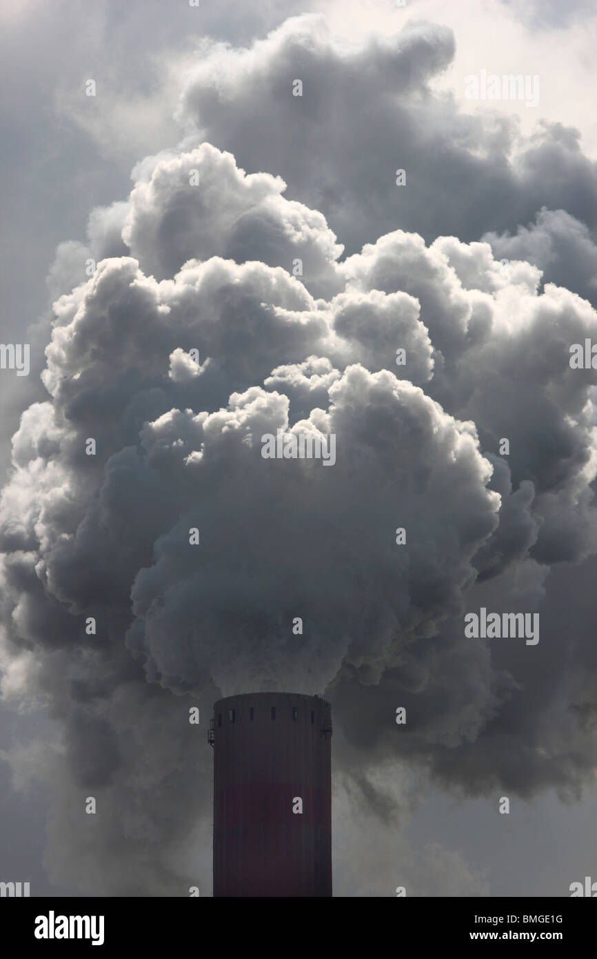 Industrial chimney, pollution, smoke Stock Photo Alamy