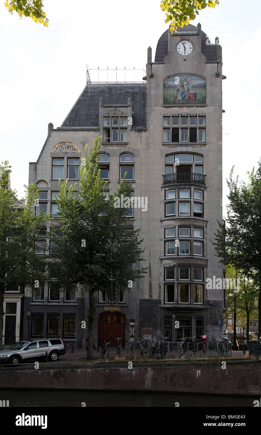 'Insurance company' building, with clock tower Stock Photo Alamy