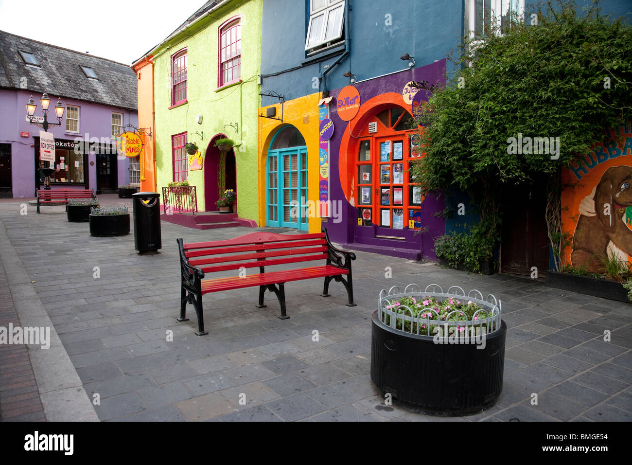 Colourful Street and Houses in Kinsale,County Cork, Ireland Stock Photo