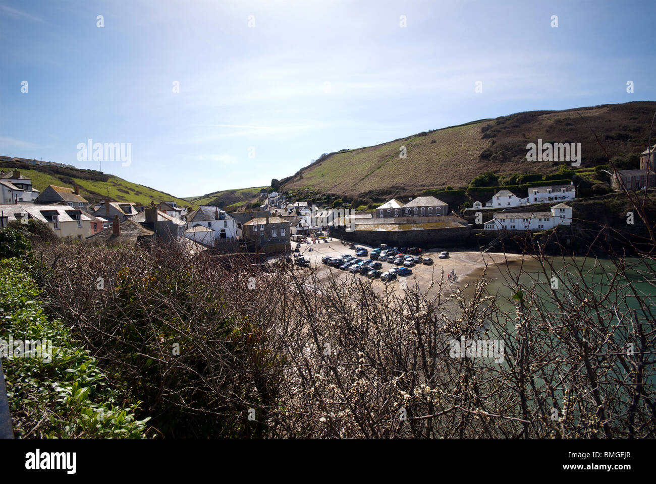 Port Issac Cornwall UK Harbor Harbour Stock Photo Alamy