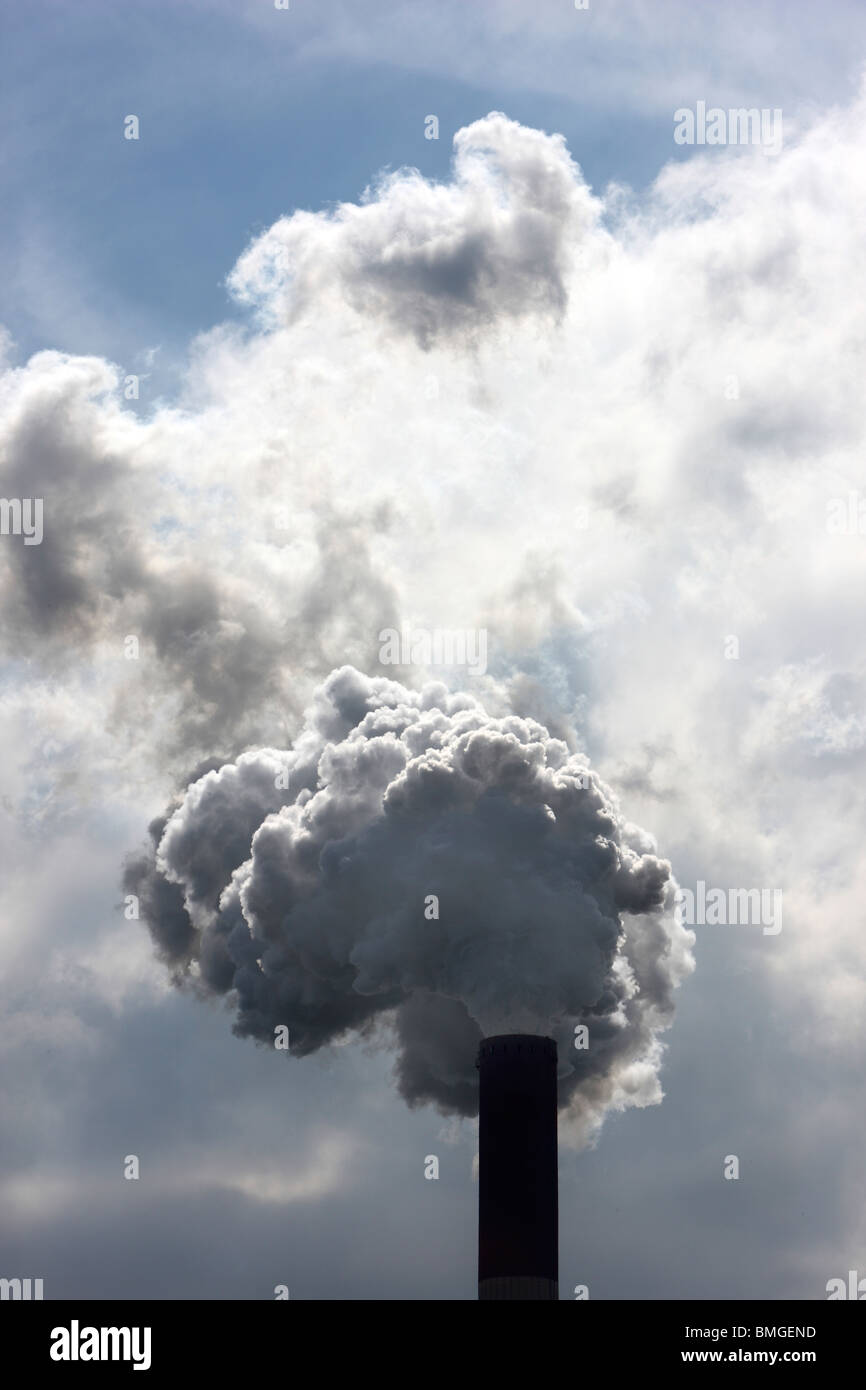 Industrial chimney, pollution, smoke Stock Photo Alamy