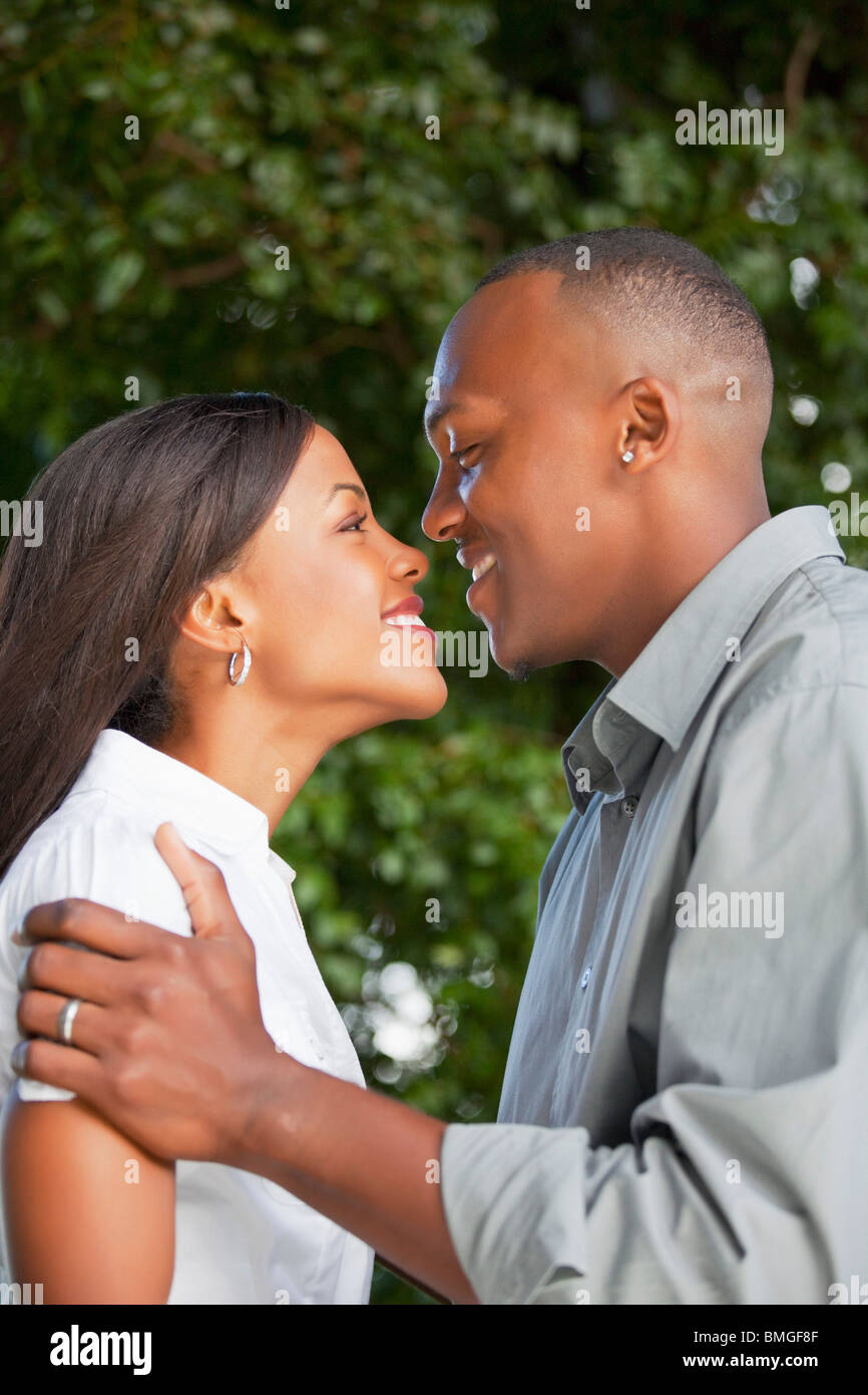Fort Lauderdale, Florida, United States Of America; A Couple Looking At Each Other Stock Photo