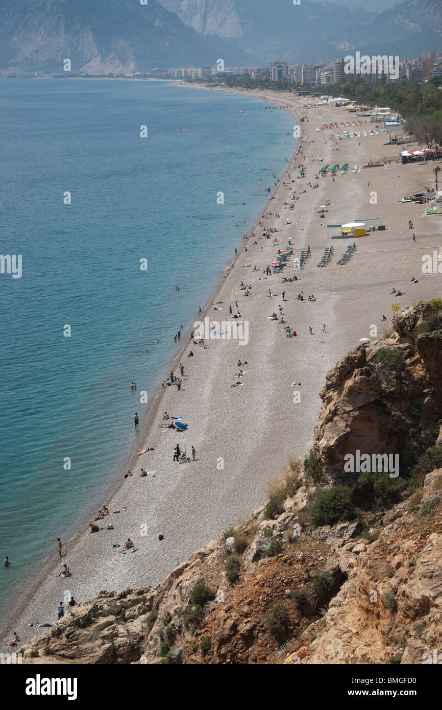 Turkey Antalya - Konyaalti beach Stock Photo