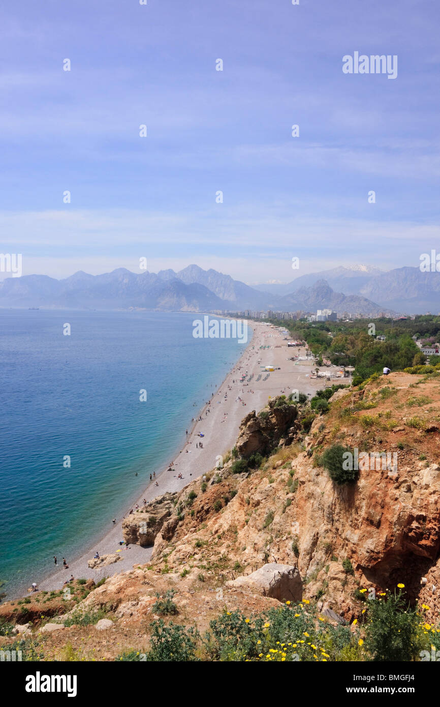 Turkey Antalya - Konyaalti beach Stock Photo