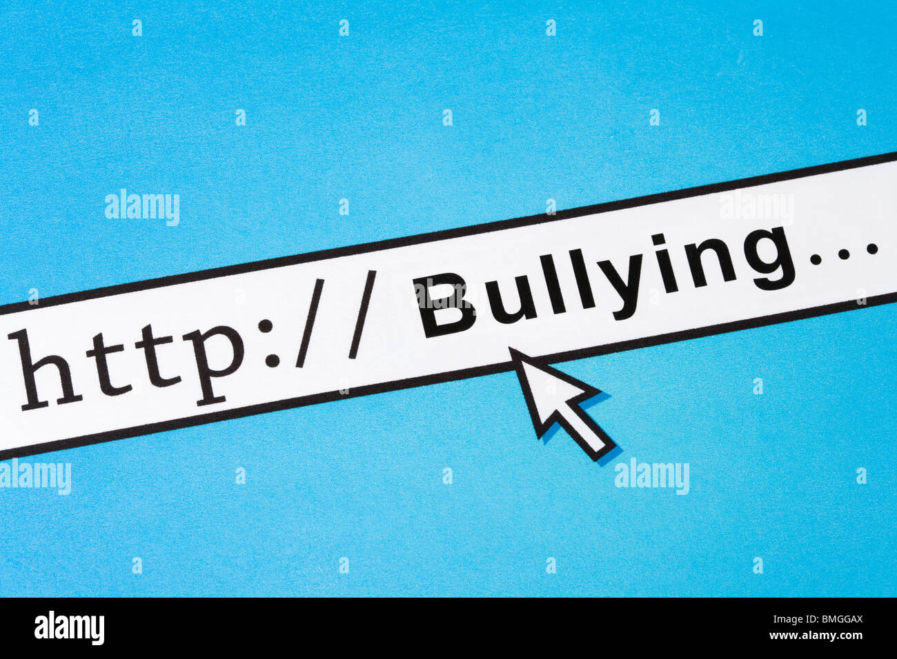 concept of Online Bullying, Social Issues Stock Photo