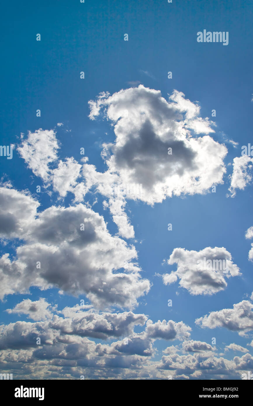 Beautiful blue sky with white clouds as background Stock Photo - Alamy