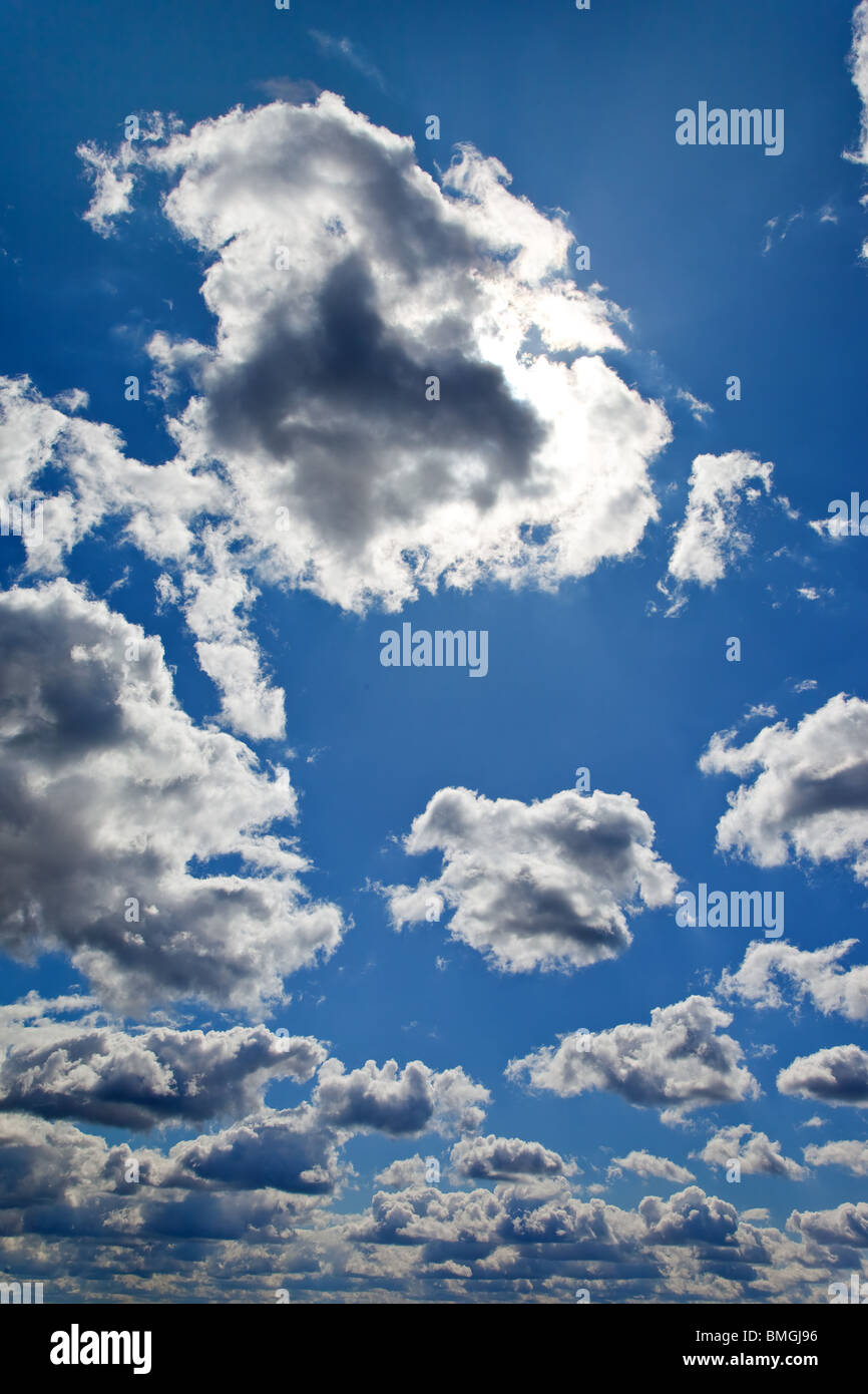 Beautiful blue sky with white clouds as background Stock Photo - Alamy