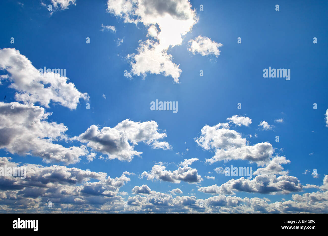 Beautiful blue sky with white clouds as background Stock Photo - Alamy