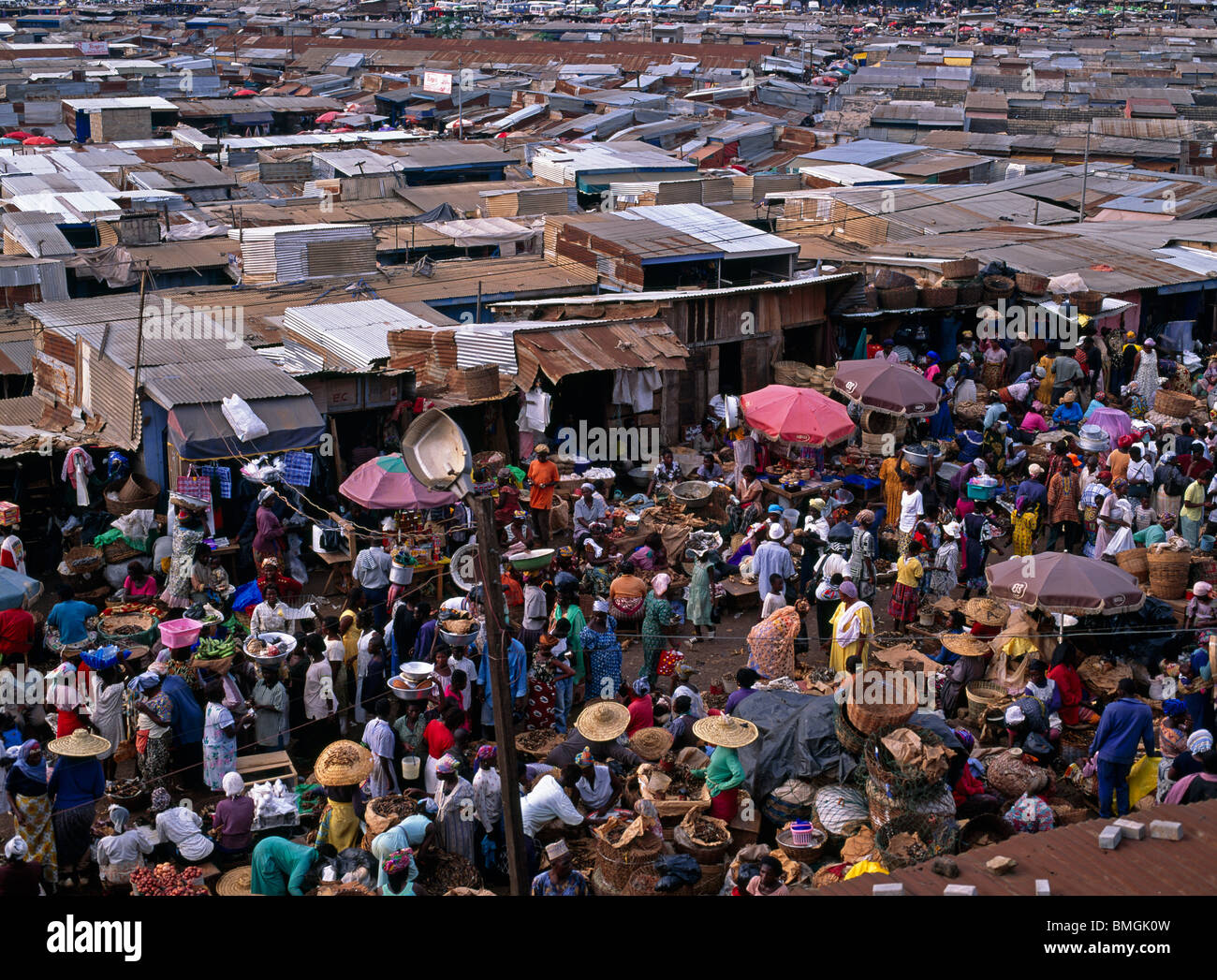 Kumasi Ashanti Ghana Kejetia Market West Africas Largest Market Stock