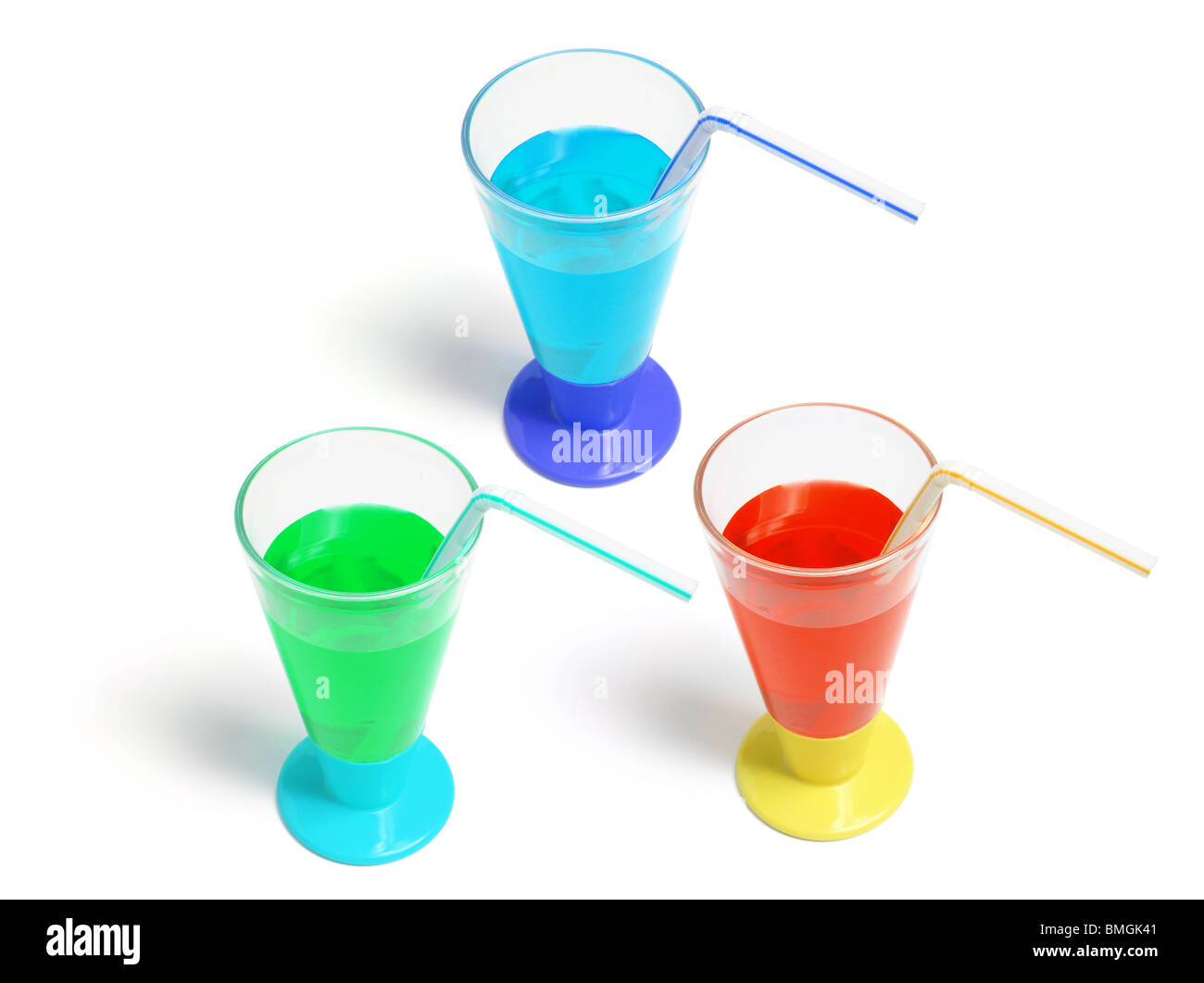 Soft Drink in Plastic Cups Stock Photo Alamy