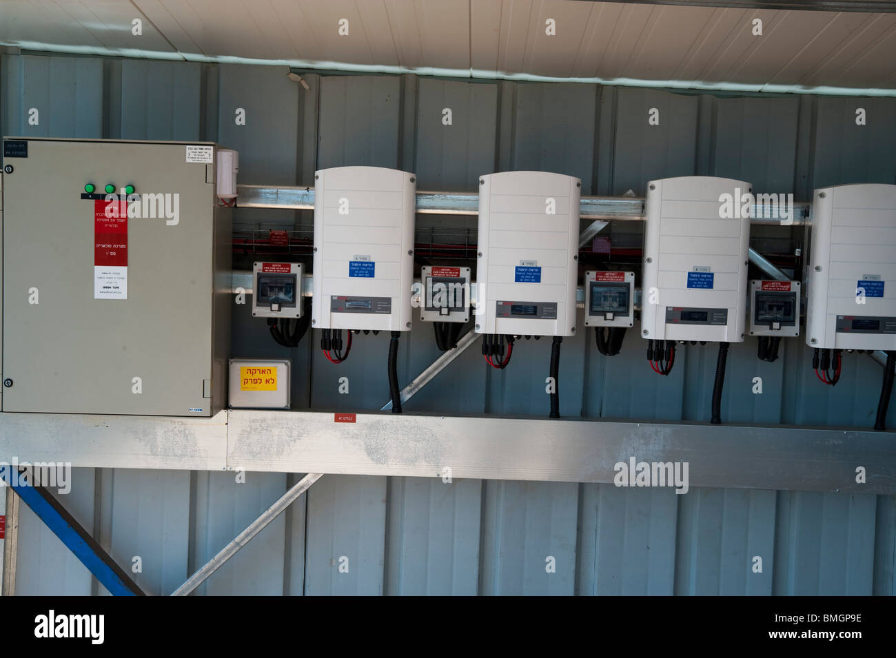 Electric meters and control from Electricity converting solar panels