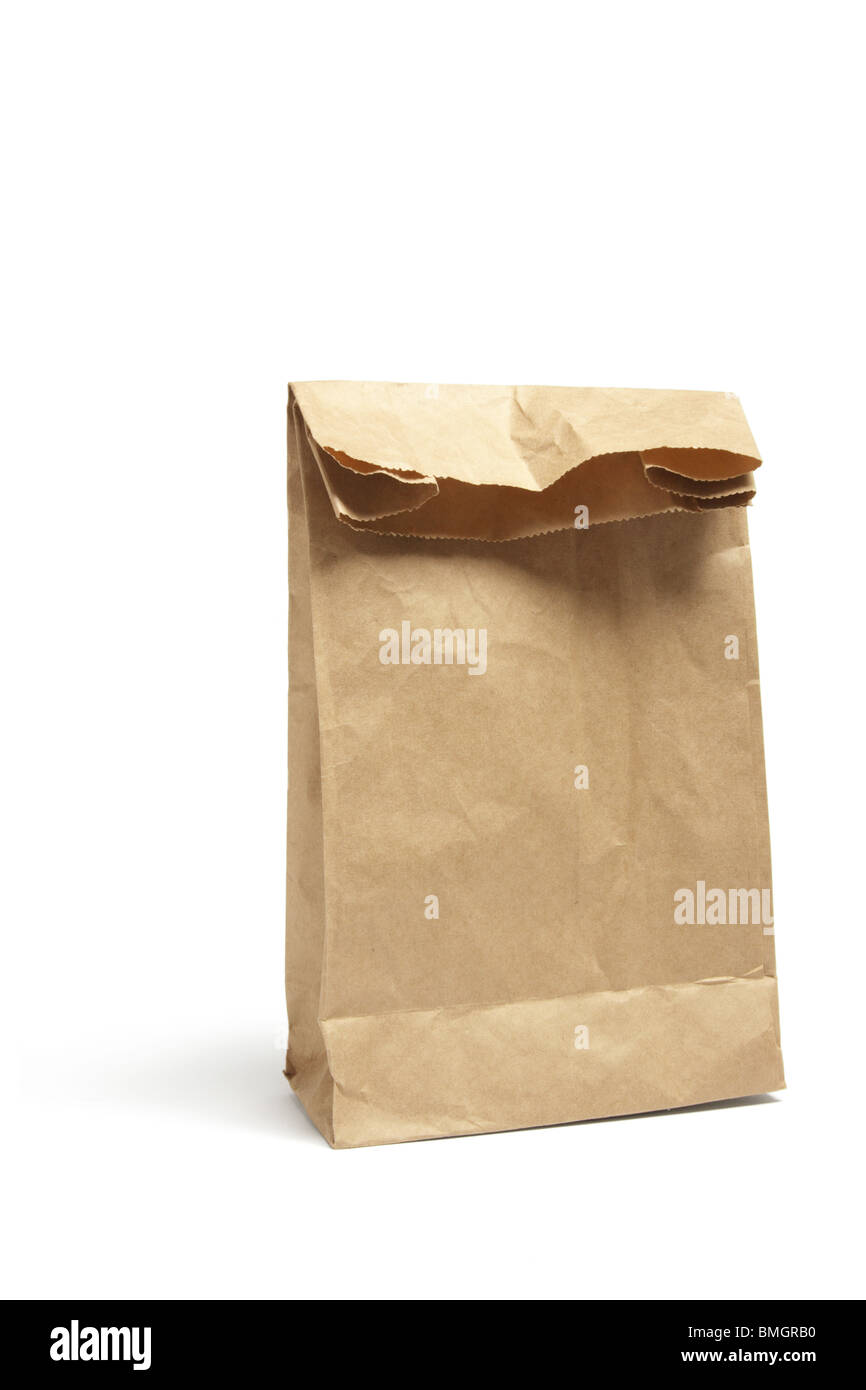 Brown Lunch Bag Stock Photo Alamy