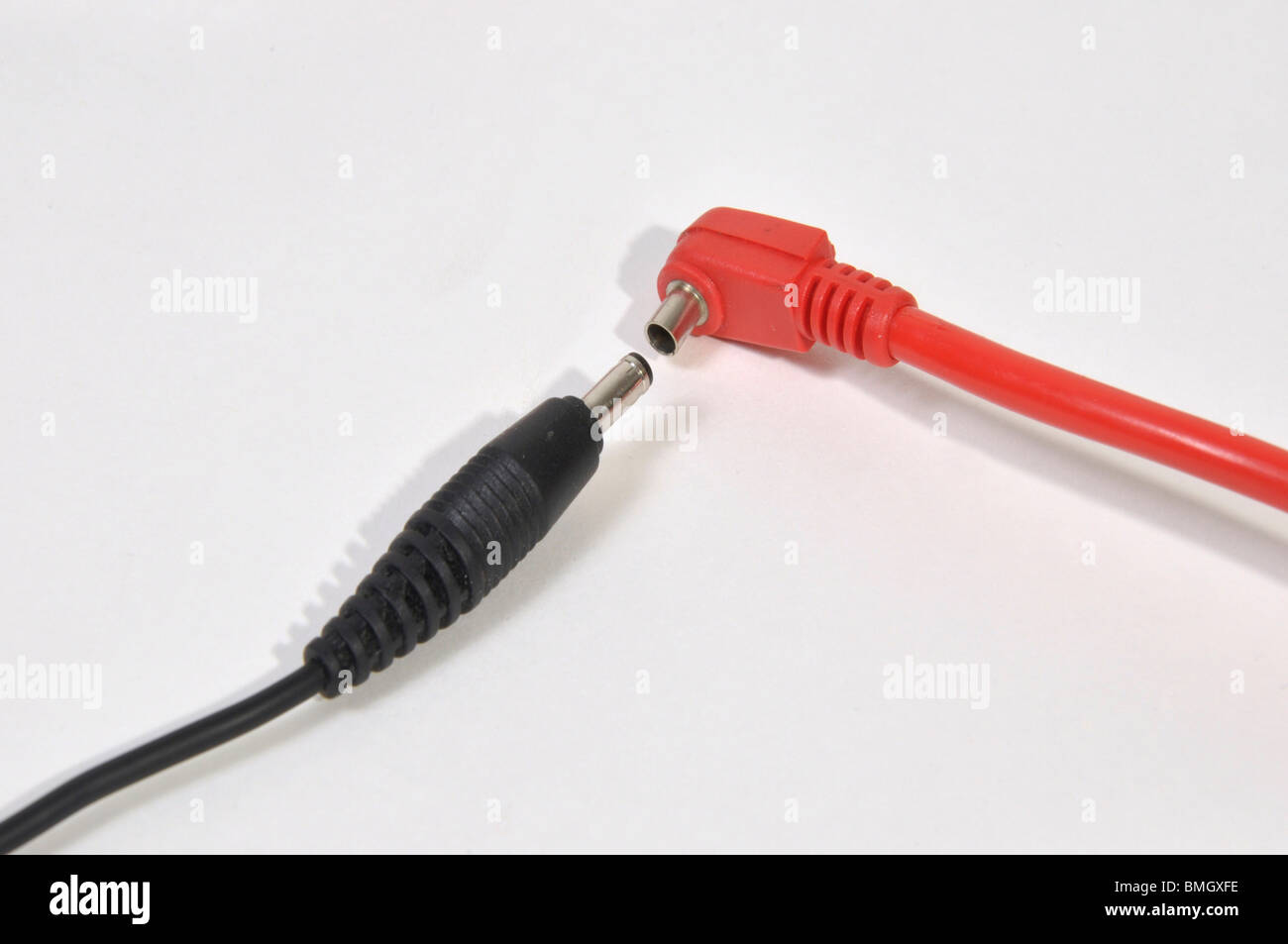 Red and black wire Stock Photo Alamy
