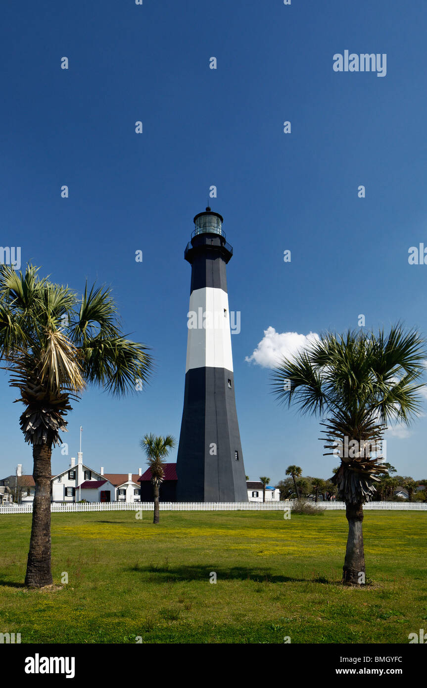 Tybee Island Lighthouse in Chatham County, Stock Photo Alamy