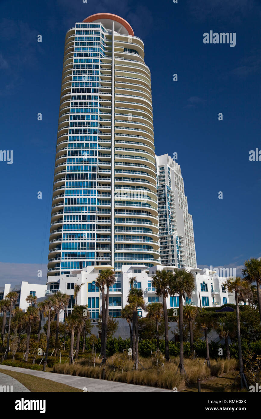 Continuum Luxury Condos on Miami South Beach, Florida, USA Stock Photo
