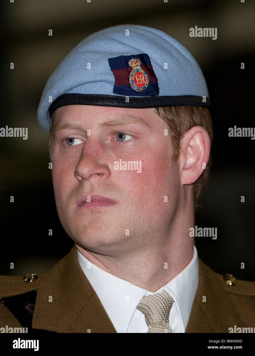 Britain's Prince Harry graduating from his military helicopter pilots course on the 7th of May 2010 Stock Photo